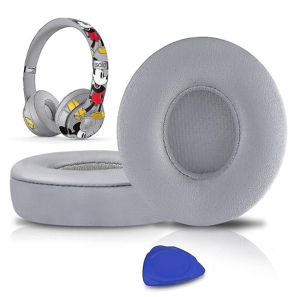 Grey (Grey) Earpads Cushions Replacement Compatible With Beats Solo 2