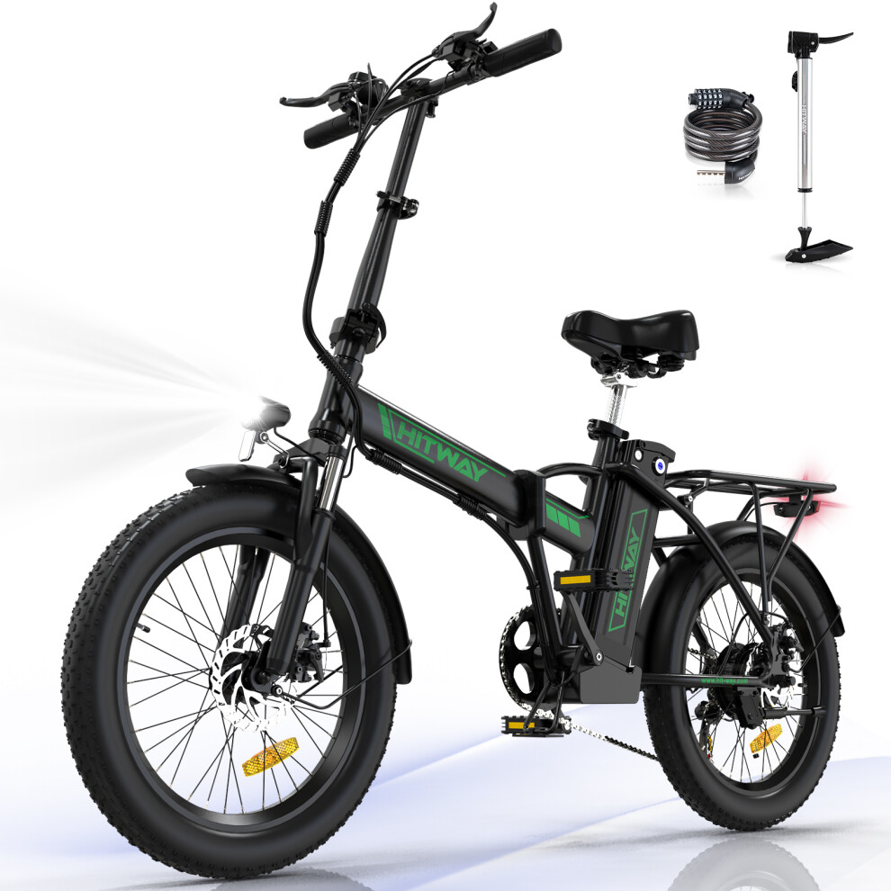 HITWAY Electric Bike,20" E-bike, up 90KM Fold Bike Citybike MT Bicycle