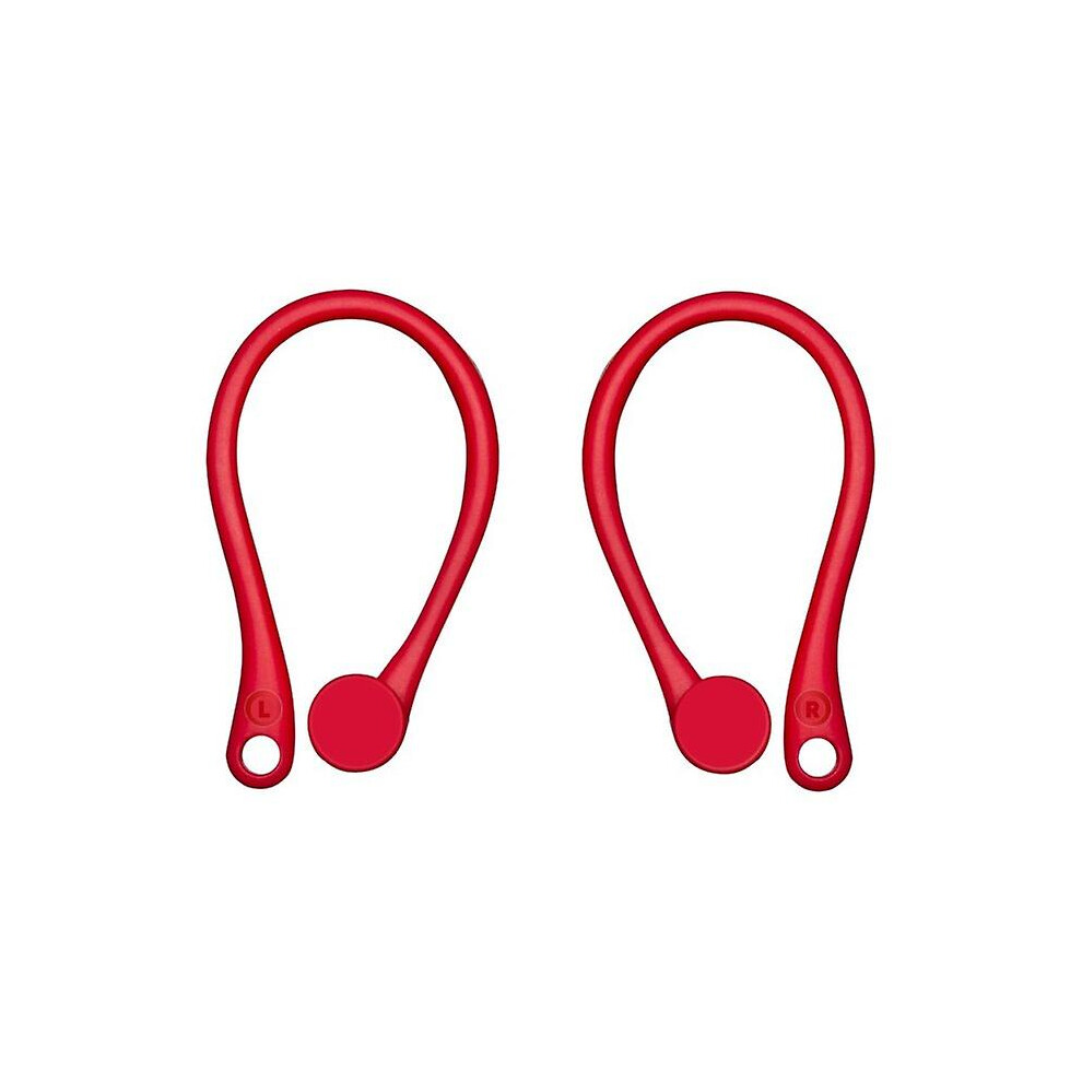 (Earhook red) Anti-fall Bluetooth Headset Earhooks Earphone Protector Holder Soft Silicone Sports Ear Hook For Air-pod 1 2 Headset Accessories-image-OPC-PDV7FN5-NEW