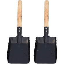 2pcs Fireplace Ash Shovel Tool Scoop Gardening Iron Shovel Coal Hand Shovel Scoop Fire Stove Ash Digging Trowel Flower Planting Tool For Household Far