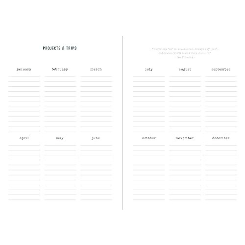 Letts Eco Writers Words A6 week to view 2024 diary - black 1