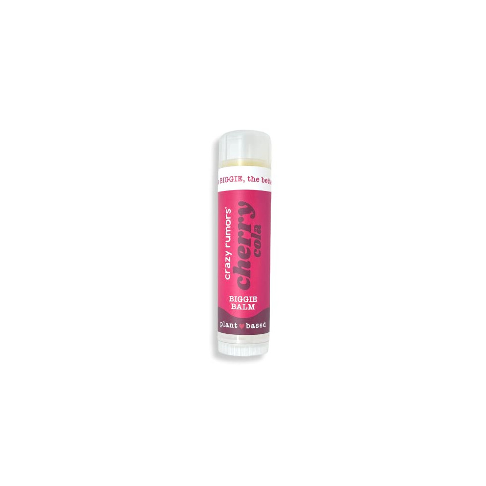 Crazy Rumors Cherry Cola Biggie Soothing Lip Balm Stick For Dry Lips, 4 X Bigger Size, 100% Natural & Vegan
