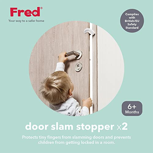 Home Safety Door Slam Stopper Baby Safety Finger Guards for Internal Doors Includes 2