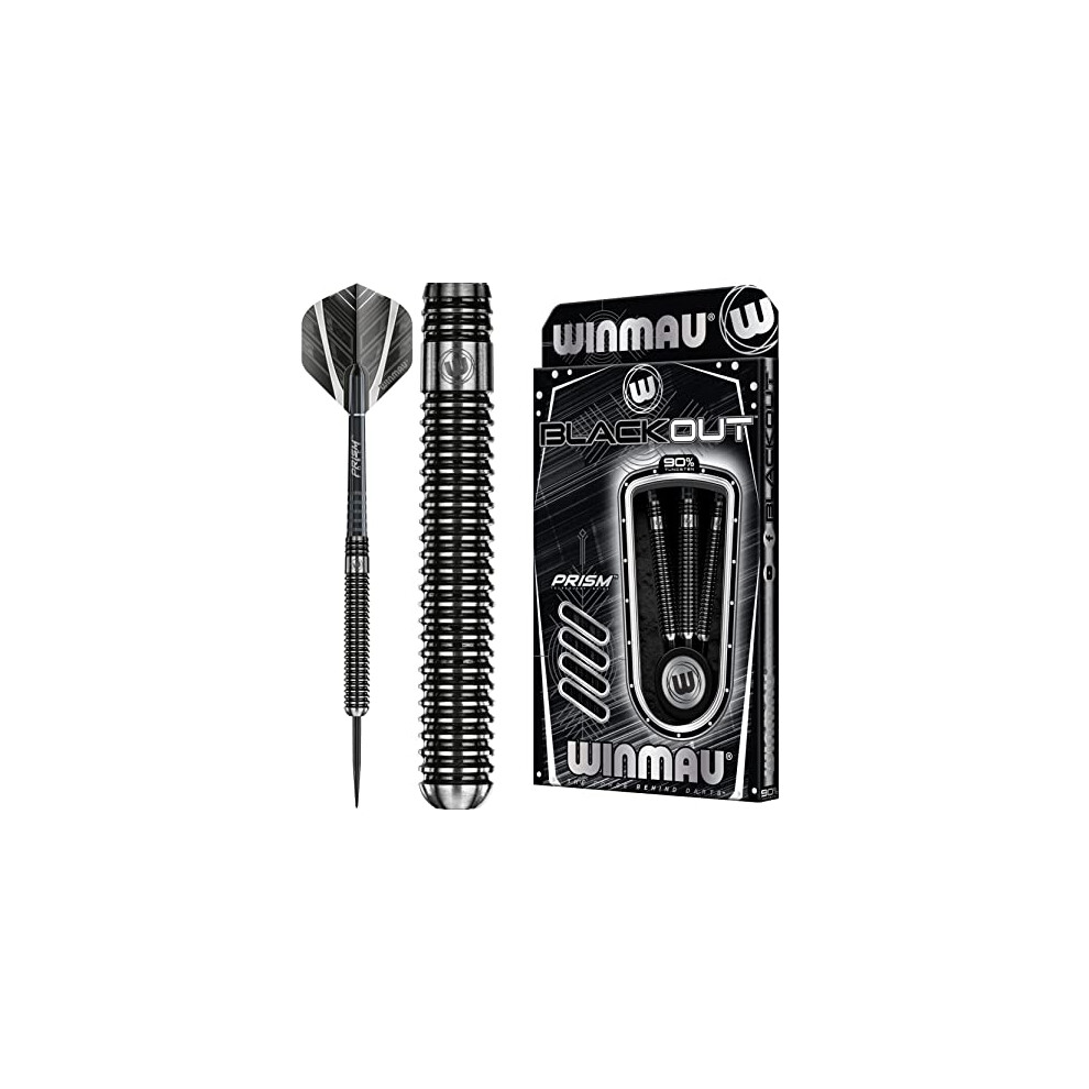 Blackout 22 Gram Tungsten Darts Set with Flights and Shafts (Stems)