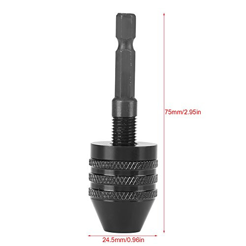 Hexagonal Shank Three-Jaw Chuck 0.8-8Mm (A Type) Black, Collets And Accessories 2