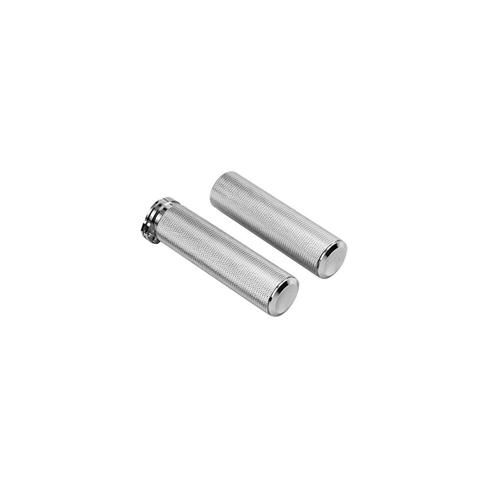 Motorcycle Handlebar Grip 1" 25Mm Fit For Harley Touring Sportster Dyna Softail V-Rod Chrome 784237144712