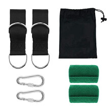 Tree Swing Straps Hanging Straps Kit Holds 300KG, Ultra Strong 2M/6.56ft Swing Hanging Strap With Safer Lock Snap Carabiner Hooks and Tree Protection