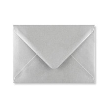 Metallic Silver Greeting Card Envelopes to Fit A5 Greetings Card or A4 Card Fold in Half for Invitation Wedding Birthday Party Crafts 152x216mm - 15