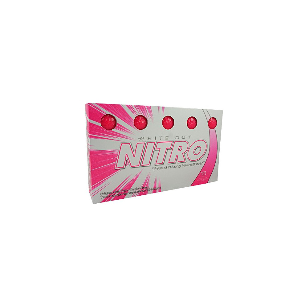 Women's White Out Golf Balls (Pack of 15) - Pink