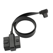 Ultra Low Profile 2 in 1 OBDII OBD2 16 Pin Female to Male/Female Connector Adapter Splitter Extender Extension Cable 60cm
