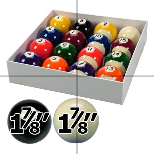 Spots and Stripes 1 7/8" Pool Ball Set