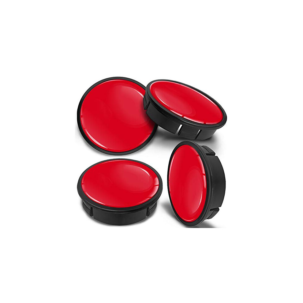4 X 60Mm Abs Car Alloy Wheel Centre Universal Rims Hub Center Caps Auto Tuning Logo Emblem Gloss Cx 5 Red/Black 9145546428244