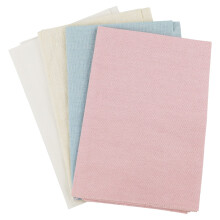4 Pcs Needlework Fabric, Natural Embroidery Fabric Linen Fabric Cross Stitch Fabric, Embroidery Cloth Material for Making Garment Craft Needle