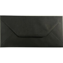 DL (110mm x 220mm) Coloured Envelopes for Greetings Cards Party Invitations & Craft - Pack of 100 (Black)