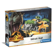 Bauset – CLEMENTONI – Jurassic World 3 – Dinosaurierlandschaft – Ab 6 Jahren – Unisex