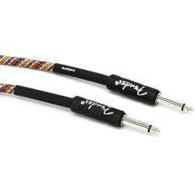 Cavo per strumenti Fender Festival Hemp Cavo per chitarra Accessori per chitarra Dritto/Rainbow dritto 18,6 piedi