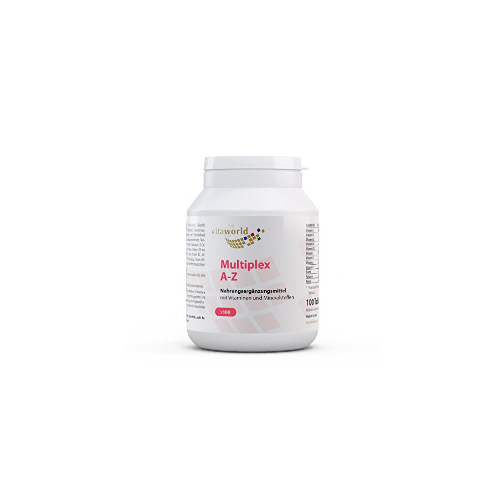 Vita World Multivitamin A-Z 100 Tablets Made In Germany