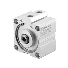 Pneumatic Compact Aluminum Air Cylinder, SDA 63-20, Bore 63mm, Stroke 20mm, 1/4 PT Port Size, Double Acting