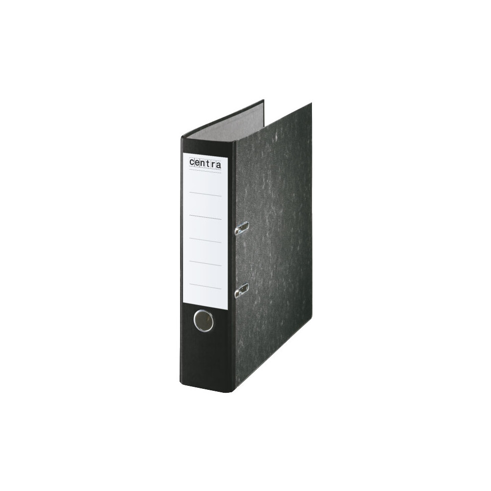 Rapid Lever Arch File 75mm Paper Over Board With Metal Shoe Black