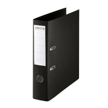 Rapid A4 Lever Arch File 75mm Spine - Black Polypropylene, Thumbhole, Spine Label Pocket