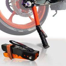 (Moto Jack) Motorcycle maintenance stand, portable compact lift stand motorcycle jack, height adjustable, for chain cleaning and lubrication, easy to use