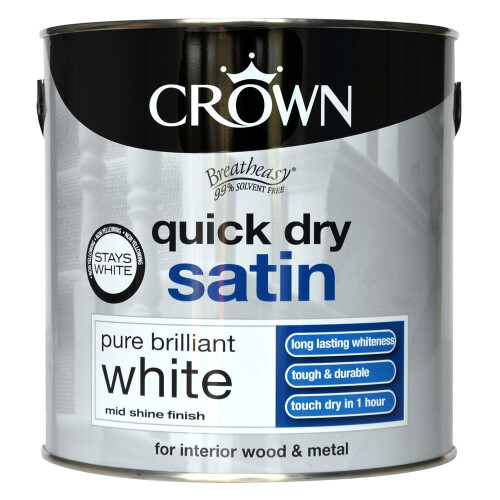 Crown Crown - Quick Dry Satin 2.5L - Pure Brilliant White