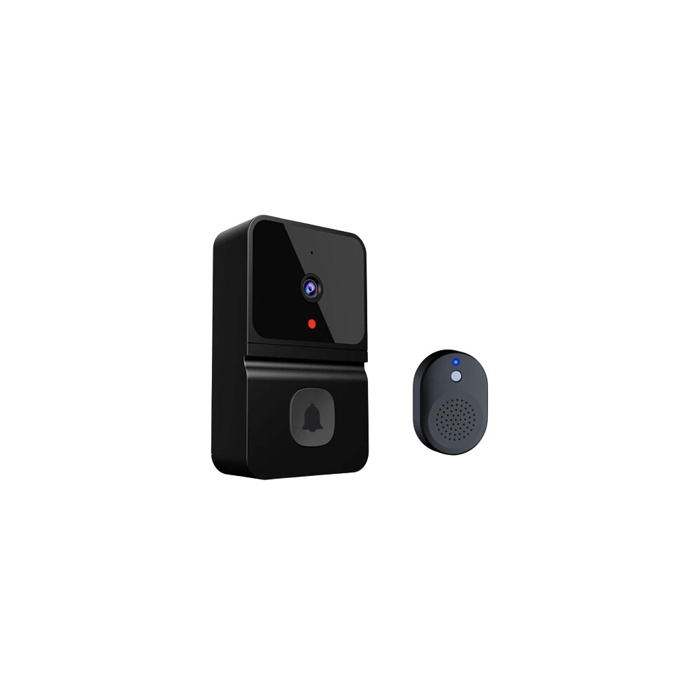 (Black) Smart Video Door Bells Wireless WiFi Video Doorbell Camera Door Bell Ring Intercom Security with Chime