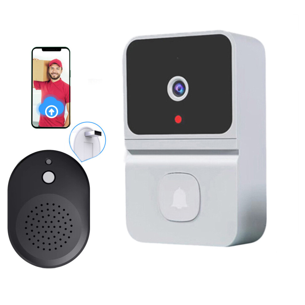 (White) Smart Video Door Bells Wireless Wifi Video Doorbell Camera Door Bell Ring Intercom Security With Chime 7315624472731