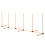 PawHut PawHut Dog Agility Weave Poles Training Obstacle Course Set with Whistle 3
