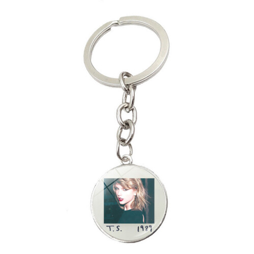 (style 4) Singer Taylor Swift Album Charm Keychain Pendant 2pcs