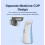 (Blue Nebulizer) Portable Mesh Nebulizer Ultrasonic Mini Handheld Atomizer Machine for Kids Adults 6