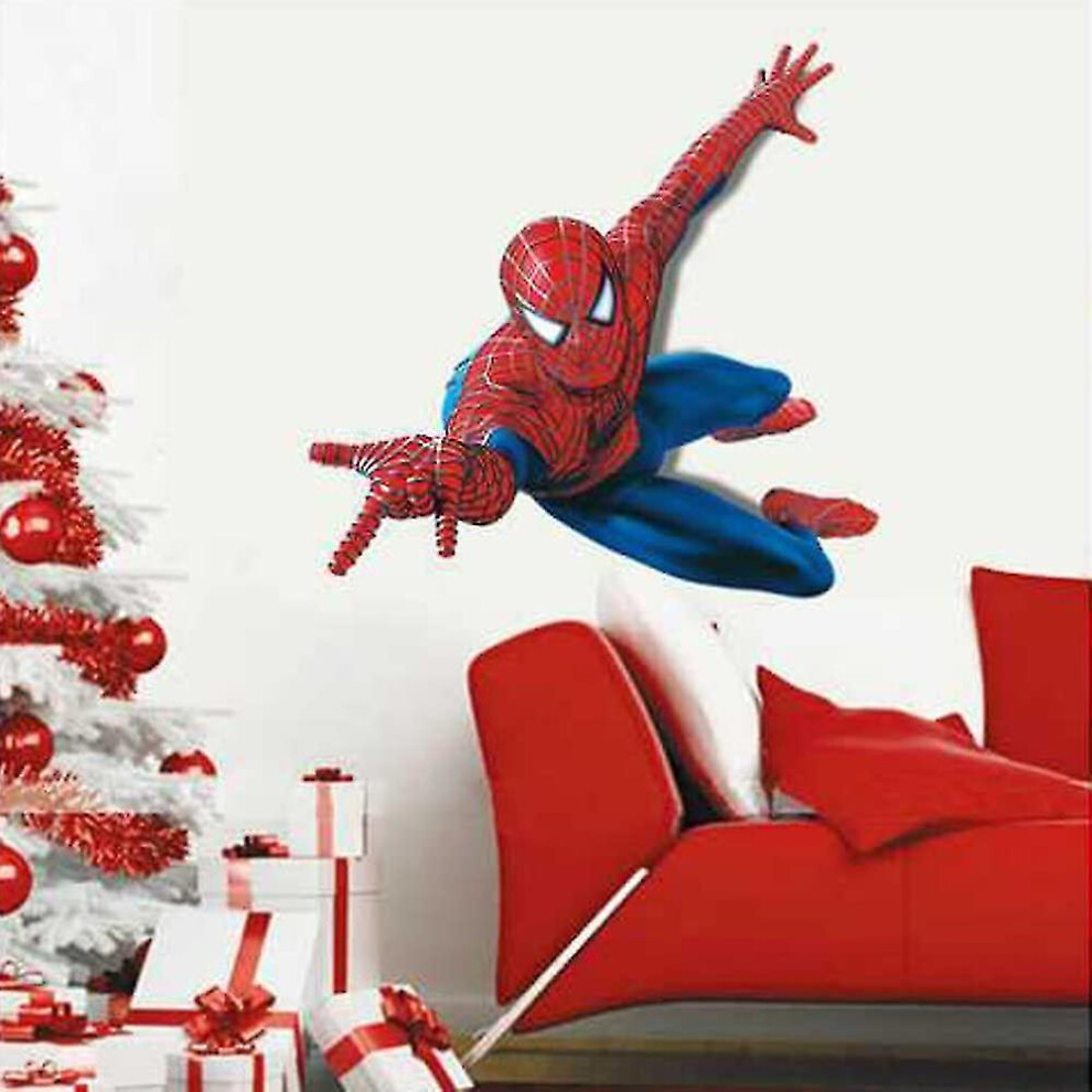 Huge Large Spiderman Wall Stickers Kids Boys Bedroom Decal Art Mural Decor. Ty