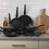 Blaumann (Matt Black) 8 Pcs Blauman Cookware Pots Pans Set With Soft Touch Handles & Kitchen Tool Set 1