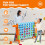 Costway 2.5ft 4-to-Score Giant Game Set-Orange 5
