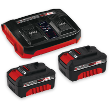 Einhell 2x 3.0Ah Battery And Twin Charger Kit Power X-Change Starter Kit