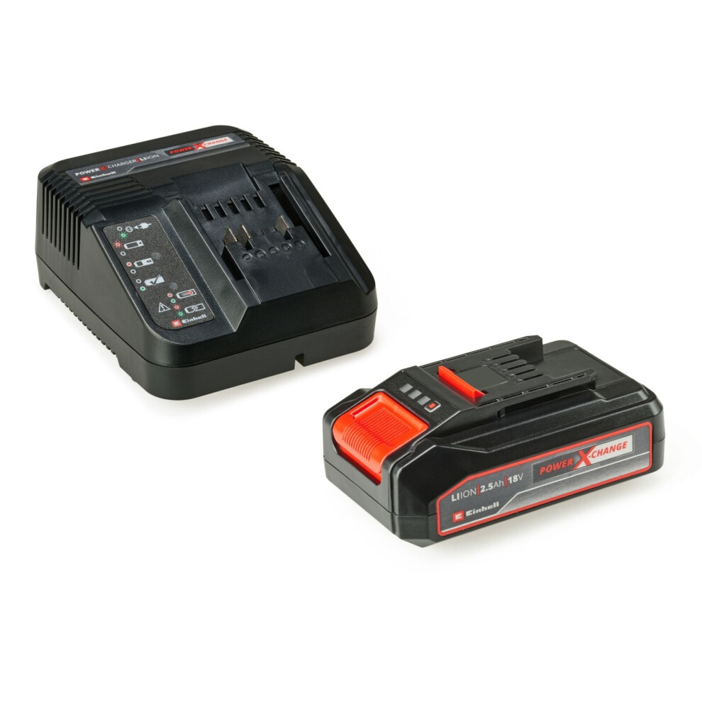 Einhell 2.5Ah Battery And Charger For All Power X-Change 18V Starter Kit 3A