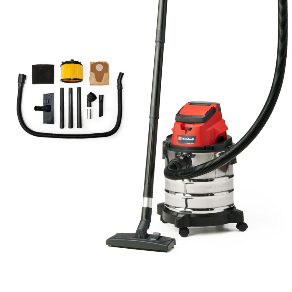 Einhell Cordless Vacuum Cleaner 20L Wet And Dry 18V TC-VC 18/20 Li S BODY ONLY
