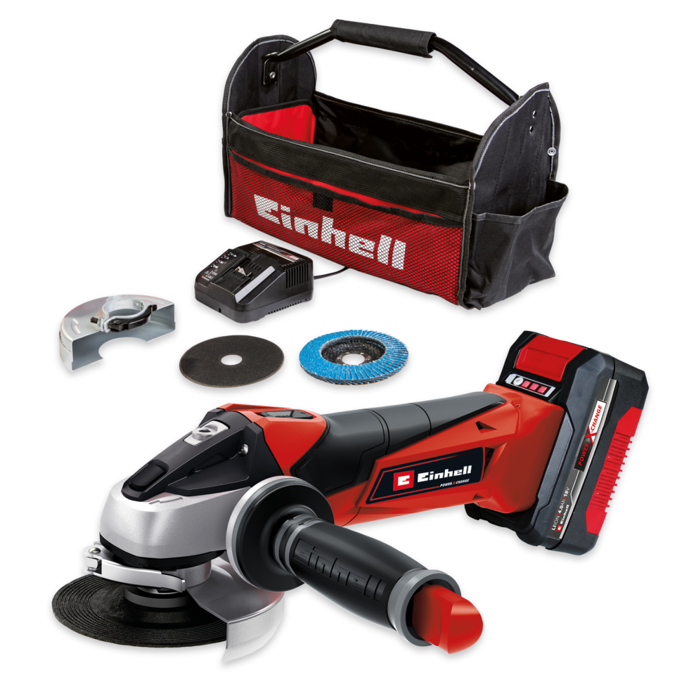 Einhell Cordless Angle Grinder 115mm 18V With Battery Charger TE-AG 18/115 PXC