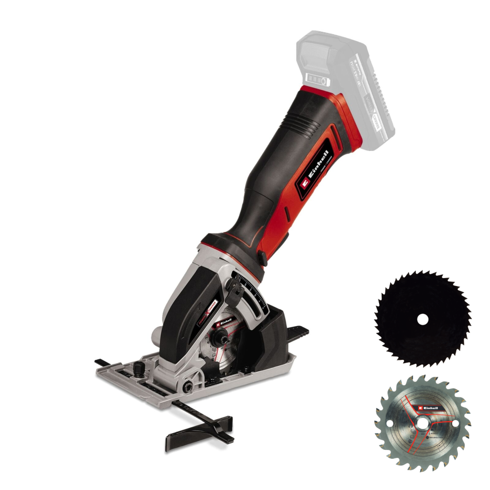 Einhell Cordless Mini Circular Saw 89mm 18V Power X-Change TE-CS 18/89 BODY ONLY