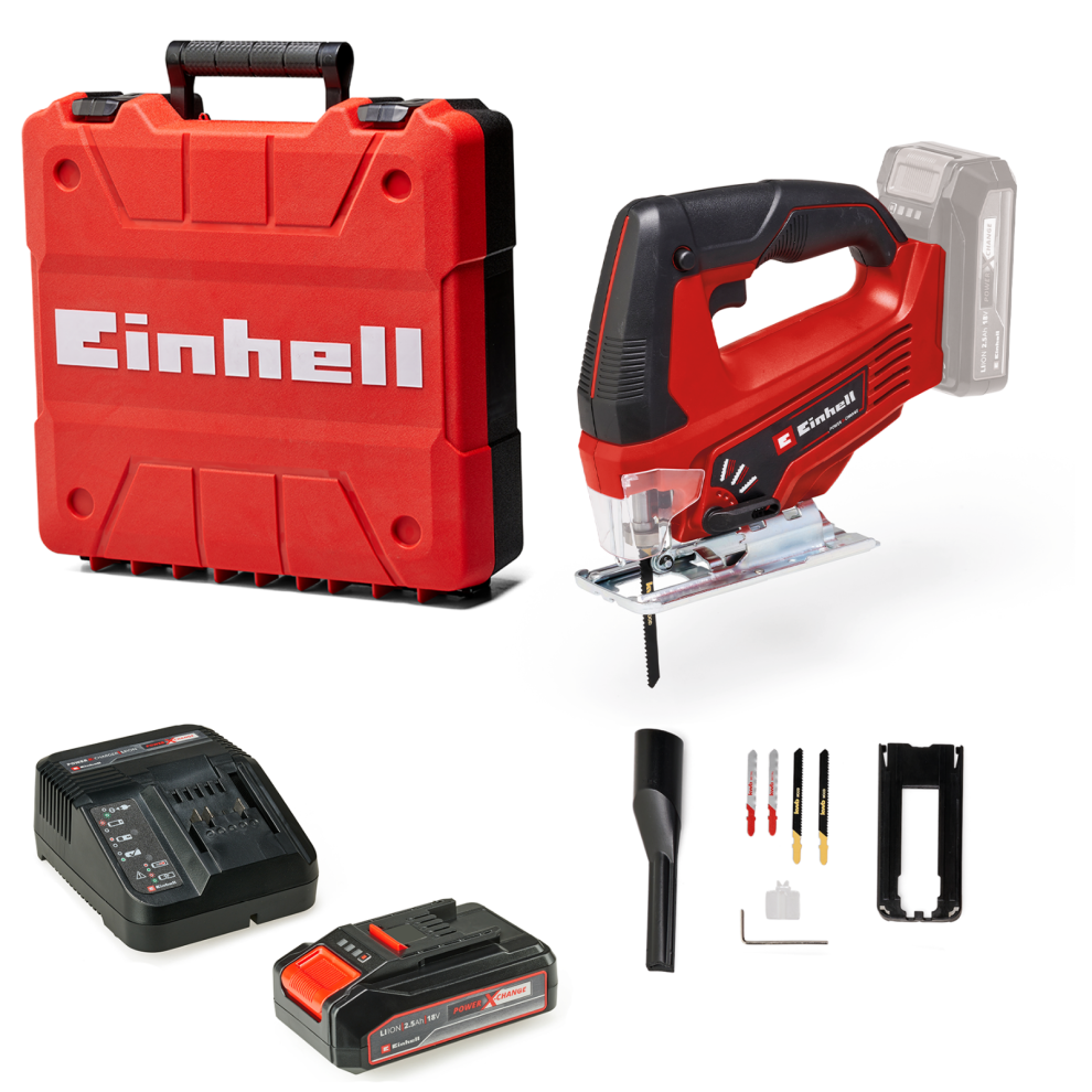 Einhell Cordless Jig Saw 18V TC-JS 18 Li With Battery Power X-Change