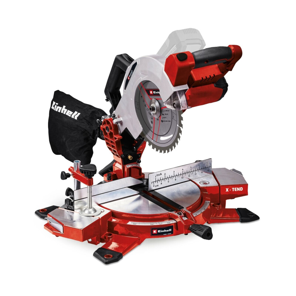 Einhell Cordless Mitre Saw 210mm 18V TE-MS 18/210 Li Power X-Change BODY ONLY