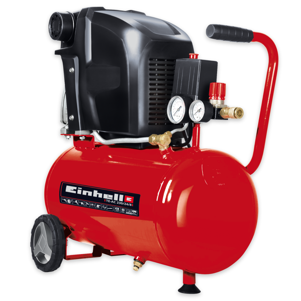 Einhell Air Compressor 24L 8 Bar Electric 1500W 132L/min TE-AC 230/24/8 Corded