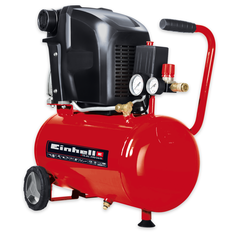 Einhell Air Compressor 24L 8 Bar Electric 1500W 132L/Min Te-Ac 230/24/8 Corded