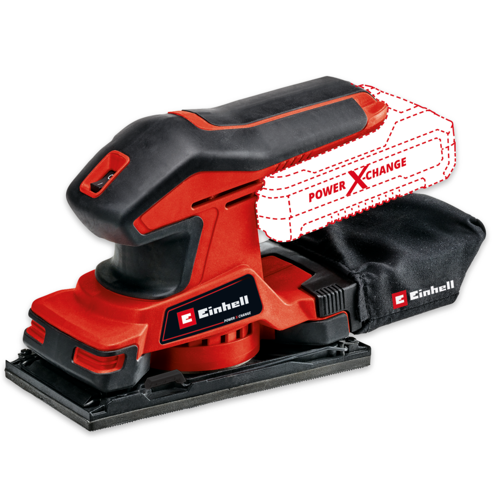 Einhell Cordless Orbital Sander Power X-Change 18V TC-OS 18/187 Li BODY ONLY