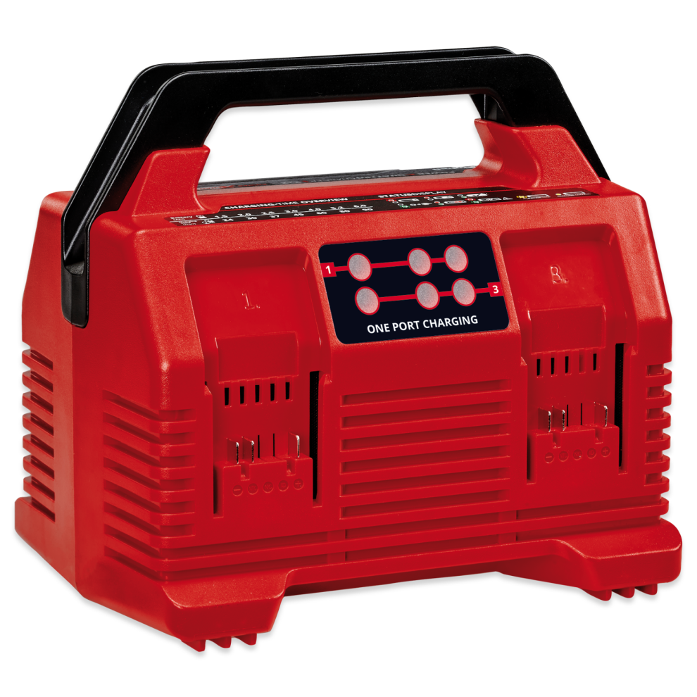 Einhell Quad Battery Charger For All Power X-Change Batteries 18V Fast Charge 4A