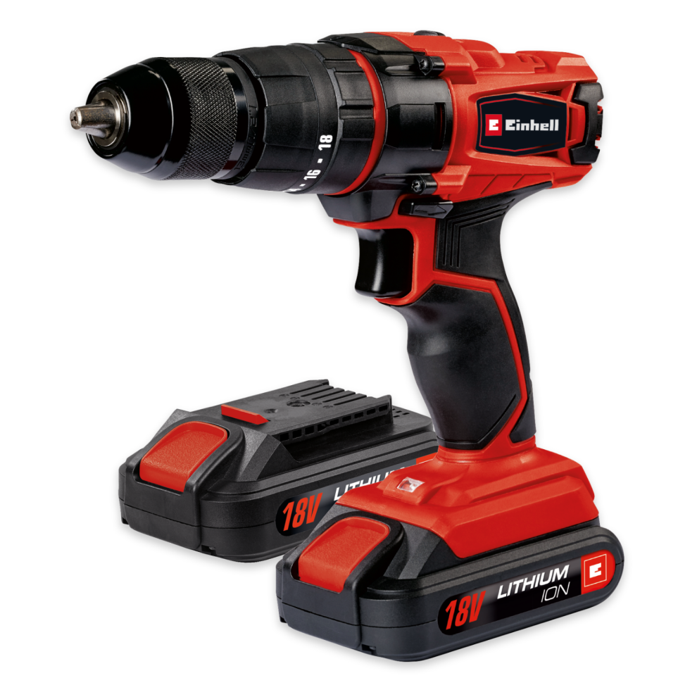 Einhell Cordless Combi Drill Kit 18V With 2x Battery And Charger TC-CD 18-2 Li-i