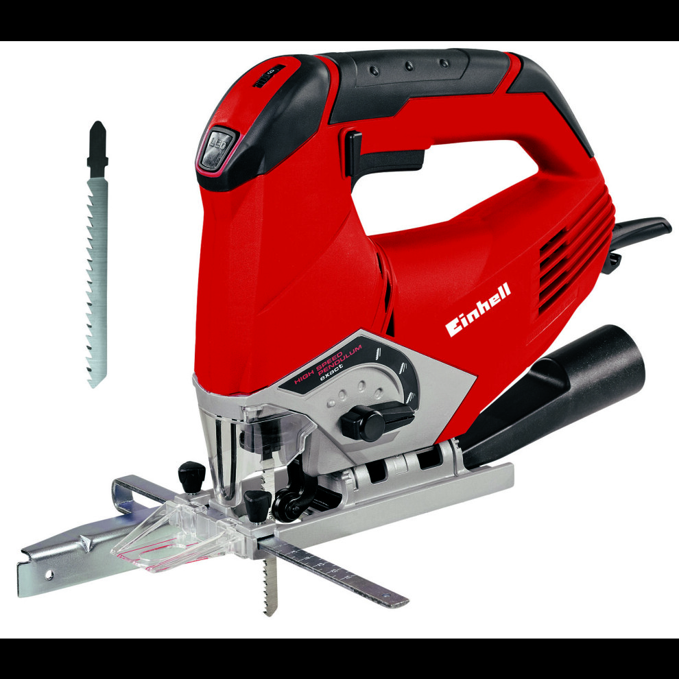 Einhell TE-JS 100 Pendulum Jigsaw 750W with Case, 4-Setting Pendulum Stroke, Adjustable Sole, Bevel 0-45, LED Light (EINTEJS100)