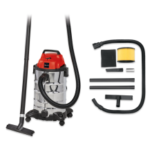 Einhell TC-VC 1930 S Bidone aspira solidi e liquidi (1500 W, depressione 190 mbar, vano 30 l, bocchetta scarico liquidi)