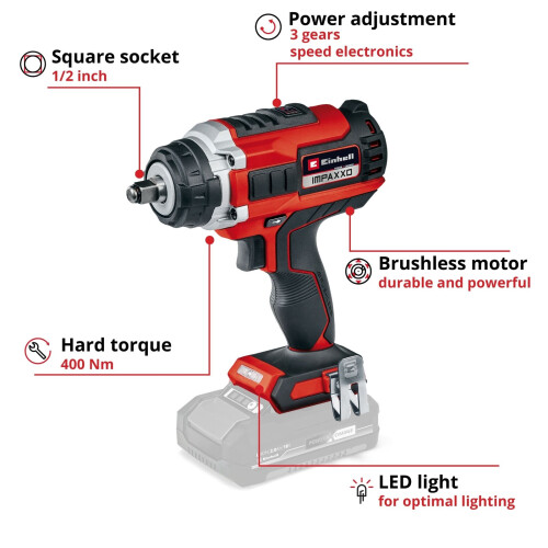 Einhell Einhell 4510070 power screwdriver/impact driver 2100 RPM Black  Red 2