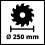 Einhell Einhell Table Saw 250mm 2000W With Base Frame TC-TS 2025/2 U Bench Type Circular 8